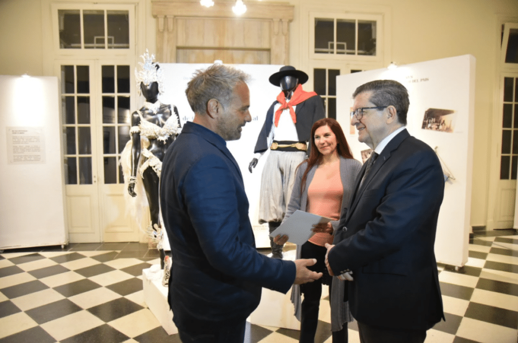 Eduardo Ocantos durante su visita a Corrientes