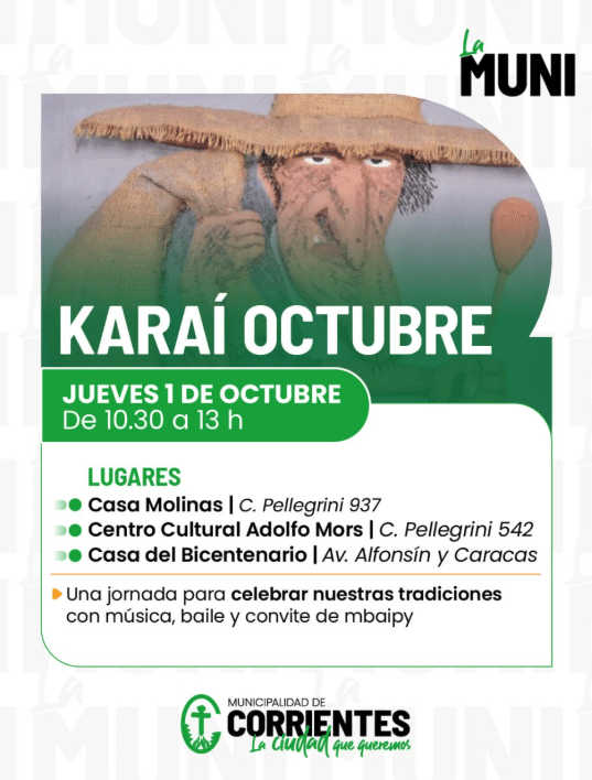 Los planes de la Municipalidad para espantar al Karaí Octubre: hay comida gratis y un detalle que pocos conocen